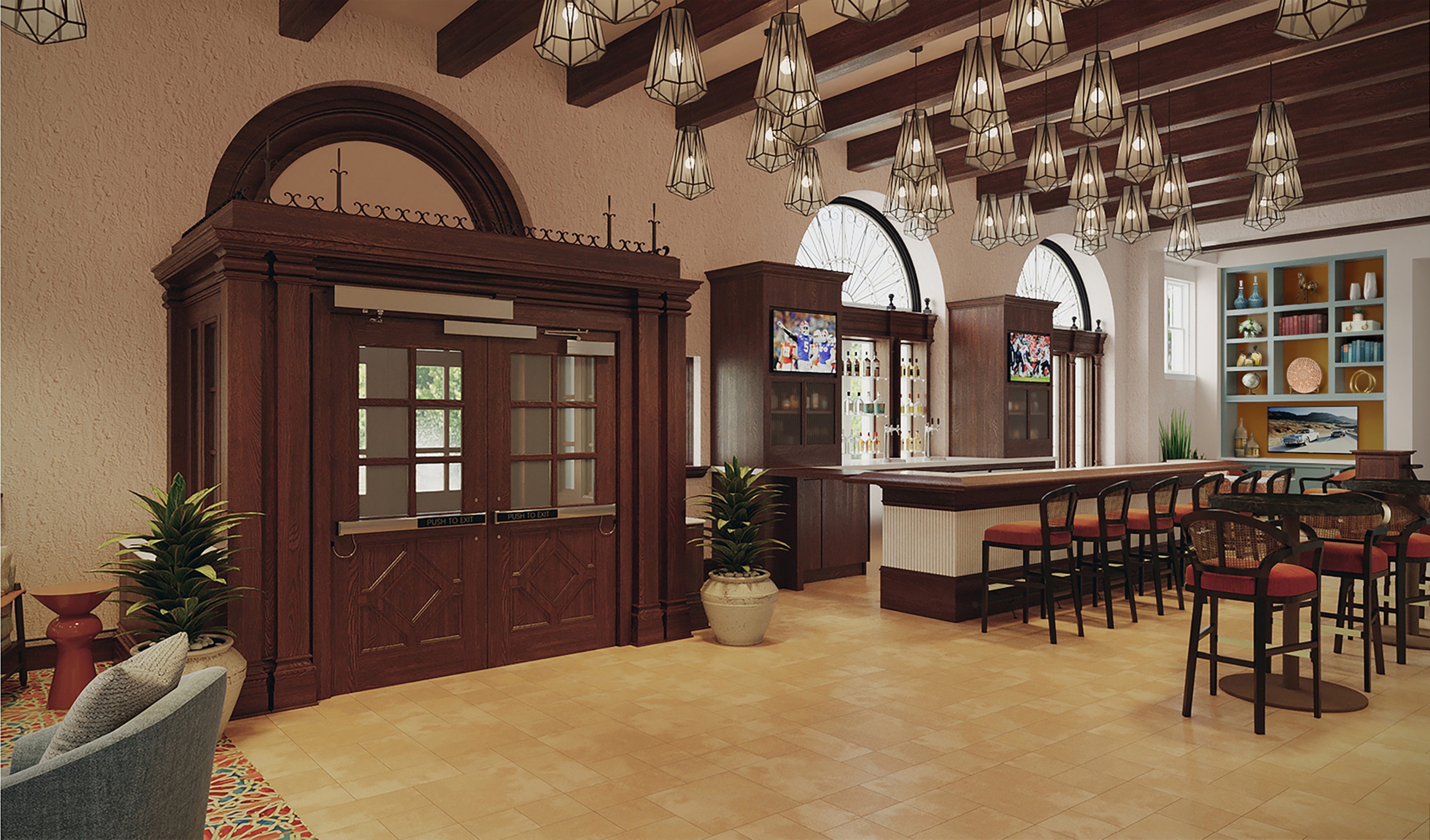 The Park Hotel on the Plaza — public area rendering